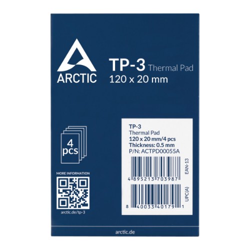 ARCTIC TP-3 Premium Performance Thermal Pad 120 x 20 mm, 0.5 mm