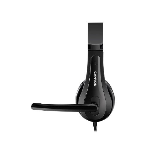 Canyon CNS-CHSU1B headphones/headset Wired Head-band Calls/Music USB Type-A Black