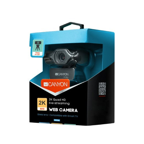 Canyon CNS-CWC6N webcam 3.2 MP 2048 x 1536 pixels USB 2.0 Black