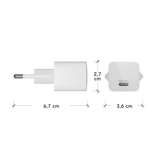 dbramante1928 re-charge Pro - EU Wall Charger USB-C 20W - W