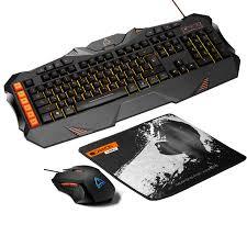 Canyon CND-SGS01 keyboard Mouse included Gaming USB QWERTY US English Black, Orange