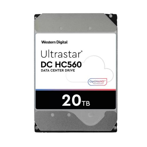 Western Digital Ultrastar DC HC560 internal hard drive 20 TB 7200 RPM 512 MB 3.5" Serial ATA