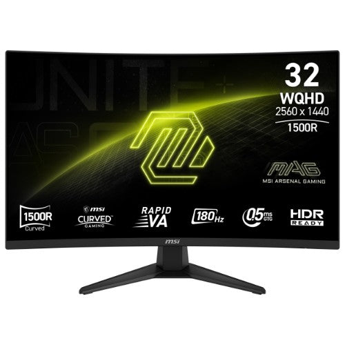 MSI MAG 321CQF E18 computer monitor 80 cm (31.5") 2560 x 1440 pixels Wide Quad HD Black