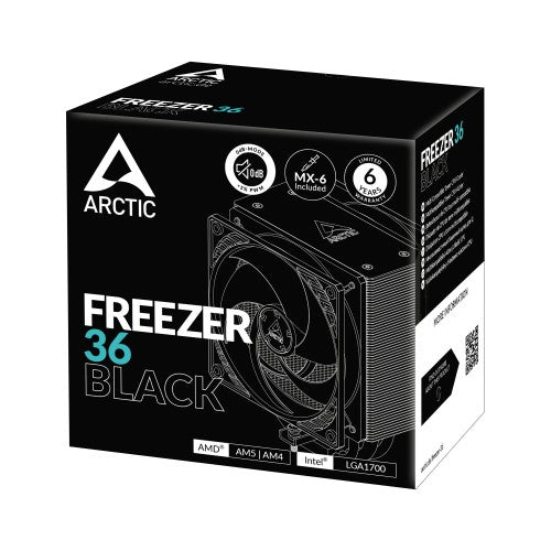 ARCTIC Freezer 36 (Black) Multi Compatible Tower CPU Cooler