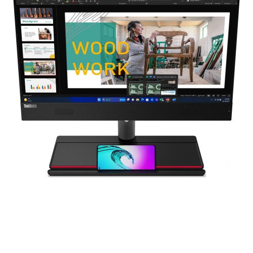 Lenovo ThinkCentre M90a Intel® Core™ i5 i5-14500 60.5 cm (23.8") 1920 x 1080 pixels All-in-One PC 16 GB DDR5-SDRAM 512 GB SSD Windows 11 Pro Wi-Fi 6E (802.11ax) Black
