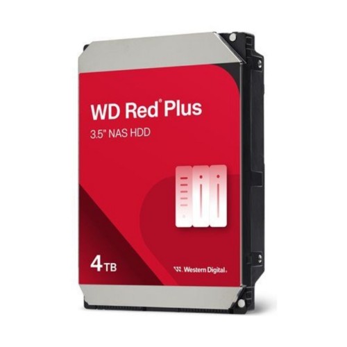 Western Digital Red Plus internal hard drive 4 TB 5400 RPM 256 MB 3.5" Serial ATA III