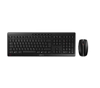 CHERRY Stream Desktop Recharge keyboard Mouse included Universal RF Wireless QWERTZ German Black