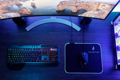 SureFire Silent Flight RGB-320 Gaming mouse pad Black