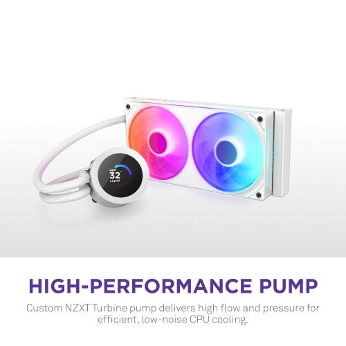 NZXT Kraken Plus RGB 240 Processor All-in-one liquid cooler 12 cm White