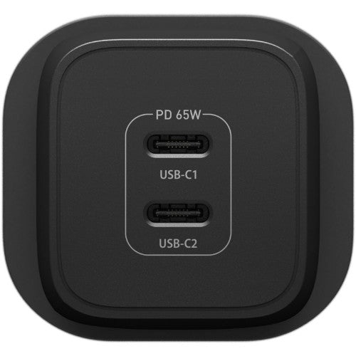 OtterBox Standard UK Wall Charger 65W - 1X USB-C 45W + 1X USB-C 20W USB-PD