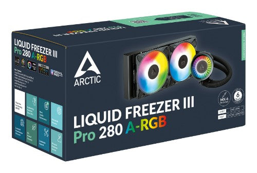 ARCTIC Liquid Freezer III Pro 280 A-RGB - Multi Compatible All-in-One CPU Water Cooler with A-RGB