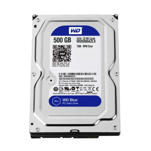 Western Digital Blue internal hard drive 500 GB 7200 RPM 32 MB 3.5" Serial ATA III