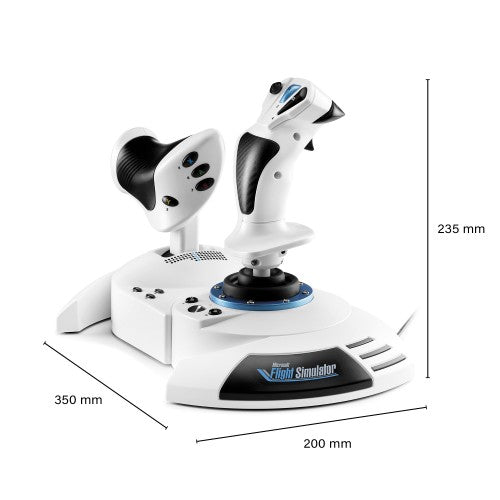 Thrustmaster T.Flight Hotas One Microsoft Flight Simulator Edition Black, White USB Joystick + engine control lever PC, Xbox One, Xbox One S, Xbox One X