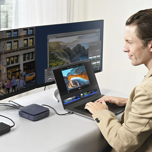 j5create JCD3196 Type-C Dock Dual 4K HDMI™, Black