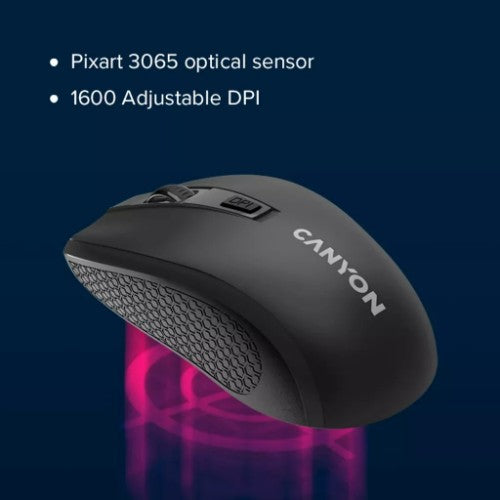 Canyon MW-7 mouse Right-hand RF Wireless Optical 1600 DPI
