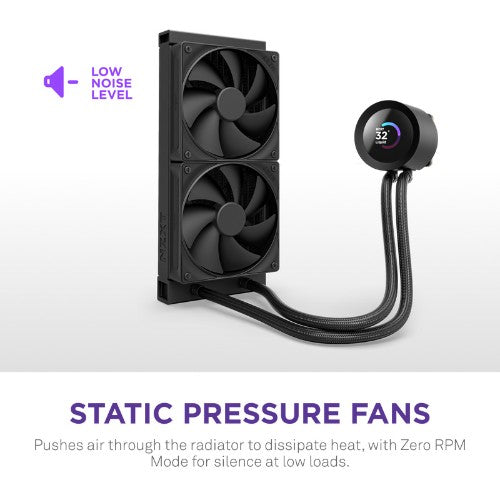NZXT Kraken Plus 240 Processor All-in-one liquid cooler 12 cm Black