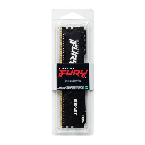 Kingston Technology FURY Beast 16GB 3200MT/s DDR4 CL16 DIMM 1Gx8 Black