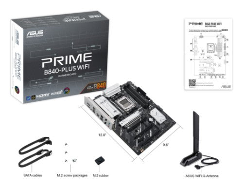 ASUS PRIME B840-PLUS WIFI AMD B840 Socket AM5 ATX