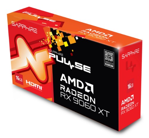 Sapphire PULSE AMD Radeon RX 9060 XT 16GB GPU GDDR6