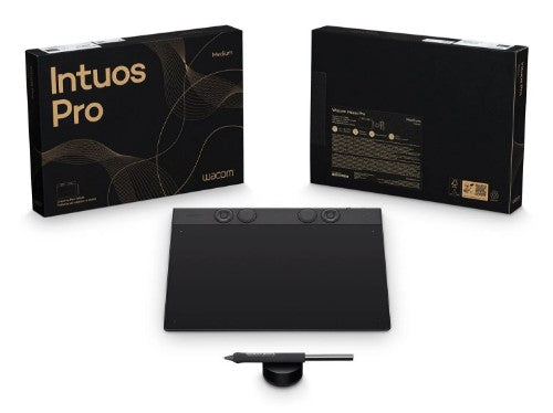 Wacom Intuos Pro Medium – 2025 graphic tablet Black 263 x 148 mm USB/Bluetooth