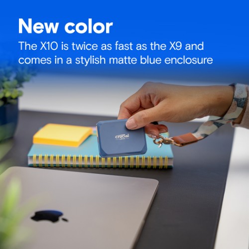 Crucial X10 1 TB USB Type-C USB 3.2 Gen 2x2 Blue