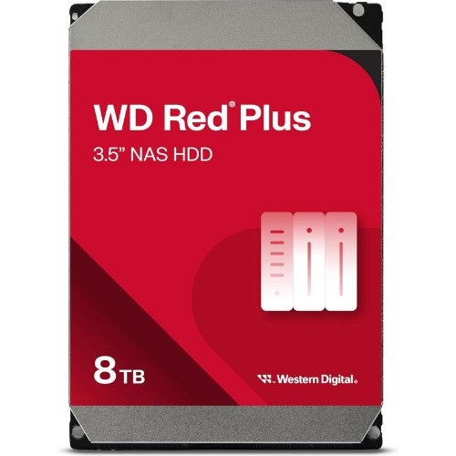 Western Digital Red Plus internal hard drive 8 TB 5640 RPM 256 MB 3.5" Serial ATA III