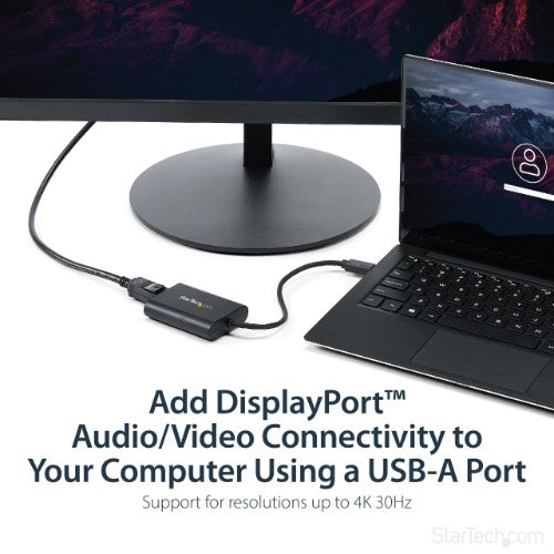 StarTech.com USB 3.0 to DisplayPort Adapter, USB DP Monitor Converter for Windows, 4K (no support for macOS/ChromeOS/Linux) - TAA