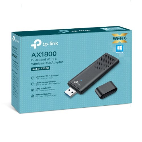 TP-Link Archer AX1800 Dual Band Wi-Fi 6 Wireless USB Adapter