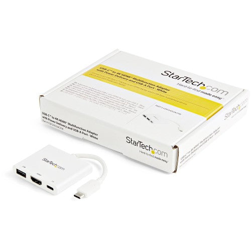 StarTech.com USB-C Multiport Adapter with HDMI - USB 3.0 Port - 60W PD - White