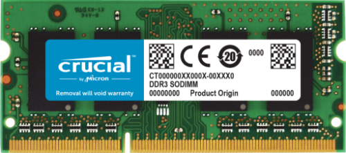 Crucial CT51264BF160B memory module 4 GB 1 x 4 GB DDR3L 1600 MHz