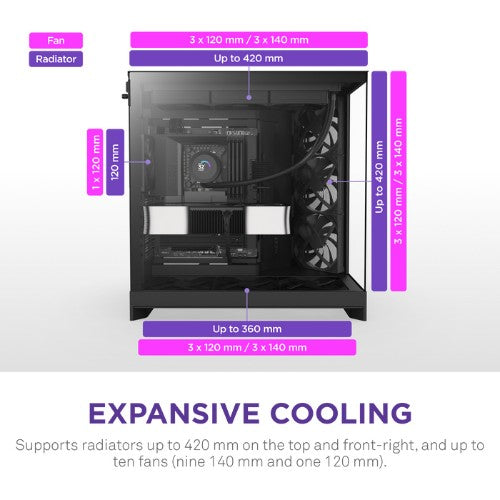 NZXT H9 Flow Midi Tower Black