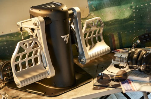 Thrustmaster TPR Rudder Black, Silver USB Flight Sim Analogue PC