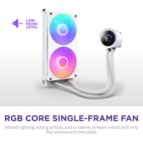 NZXT Kraken Plus RGB 240 Processor All-in-one liquid cooler 12 cm White