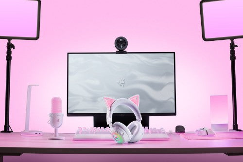 Razer Kraken Kitty V3 Pro - White Headset Wired & Wireless Head-band Gaming USB Type-A Bluetooth