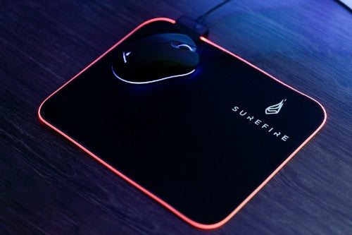 SureFire Silent Flight RGB-320 Gaming mouse pad Black