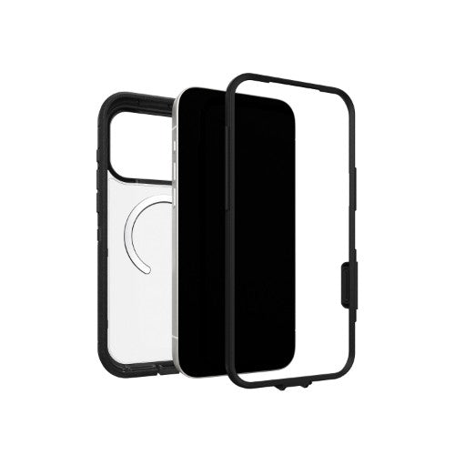 OtterBox Defender Pro XT Clear Series for Apple iPhone 17 Pro Max, transparent/black