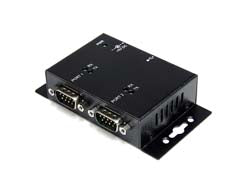 StarTech.com 2 Port Industrial Wall Mountable USB to Serial Adapter Hub with DIN Rail Clips