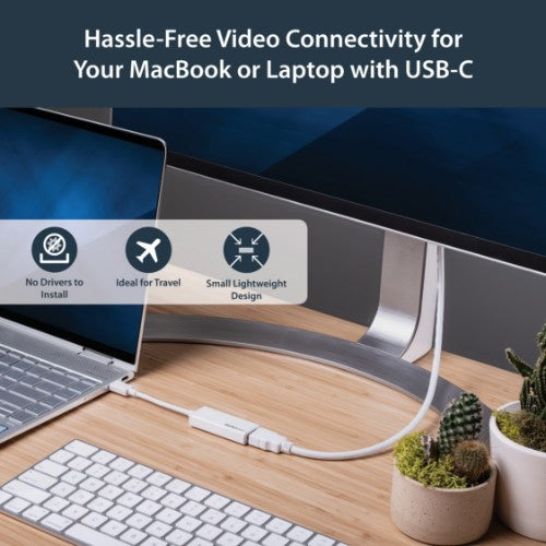 StarTech.com USB-C to HDMI Adapter - White - 4K 60Hz