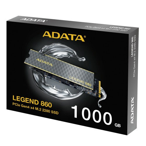 ADATA LEGEND 860 SLEG-860-1000GCS internal solid state drive 1 TB M.2 PCI Express 4.0 NVMe 3D NAND