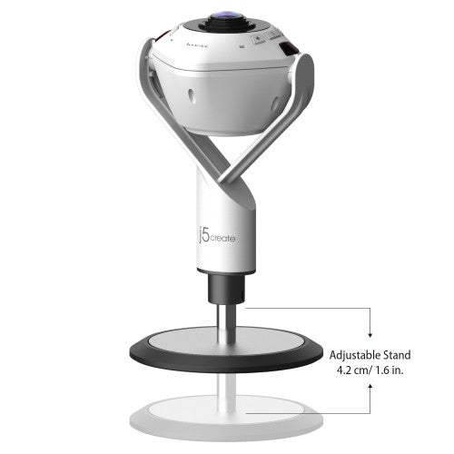 j5create JVU368 360° AI-Powered Webcam with Speakerphone