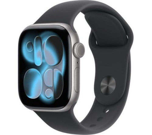 Apple Watch Series 11 GPS 42mm Space Grey Aluminium Case with Black Sport Band - S/M
