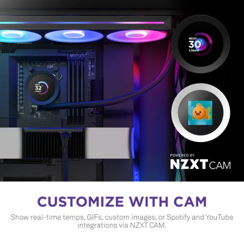 NZXT Kraken Plus 360 RGB Processor All-in-one liquid cooler Black 1 pc(s)