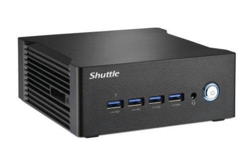 Shuttle Nano PC NA10H7, AMD Ryzen™ 7-8845HS APU, Radeon780M , 2xHDMI, 2xUSB-C 4.0(DP), 2x2.5Gbit LAN, 24/7 permanent operation, incl. VESA