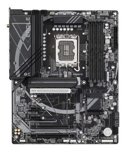 GIGABYTE Z790 EAGLE AX Motherboard - Supports Intel Core 14th Gen CPUs, 12+1+1Phases Digital VRM, up to 7600MHz DDR5 (OC), 3xPCIe 4.0 M.2, Wi-Fi 6E, 2.5GbE LAN, USB 3.2 Gen 2