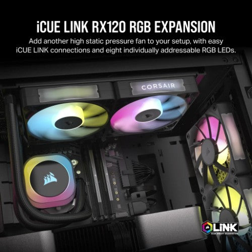 Corsair iCUE LINK RX120 RGB Computer case Fan 12 cm Black 1 pc(s)