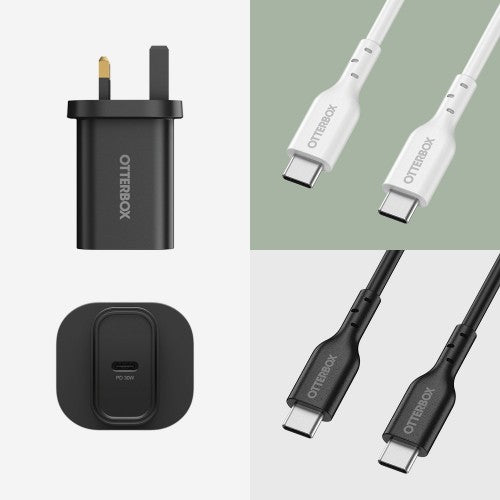 OtterBox Standard UK Wall Charger 30W - 1X USB-C 30W USB-PD Black