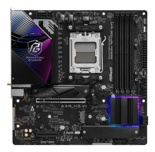 Asrock Phantom Gaming B850M Riptide WiFi AMD B850 Socket AM5 micro ATX
