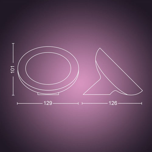 Philips Hue White and colour ambience Bloom table lamp