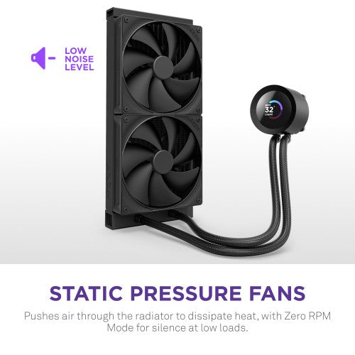 NZXT Kraken Plus 280 Processor All-in-one liquid cooler 14 cm Black