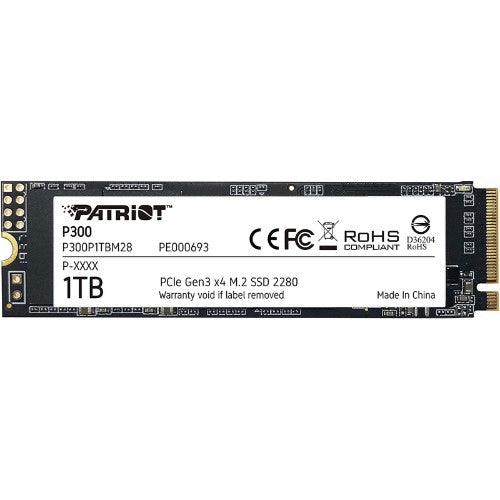 Patriot Memory P300 1.02 TB M.2 PCI Express 3.0 NVMe 3D NAND